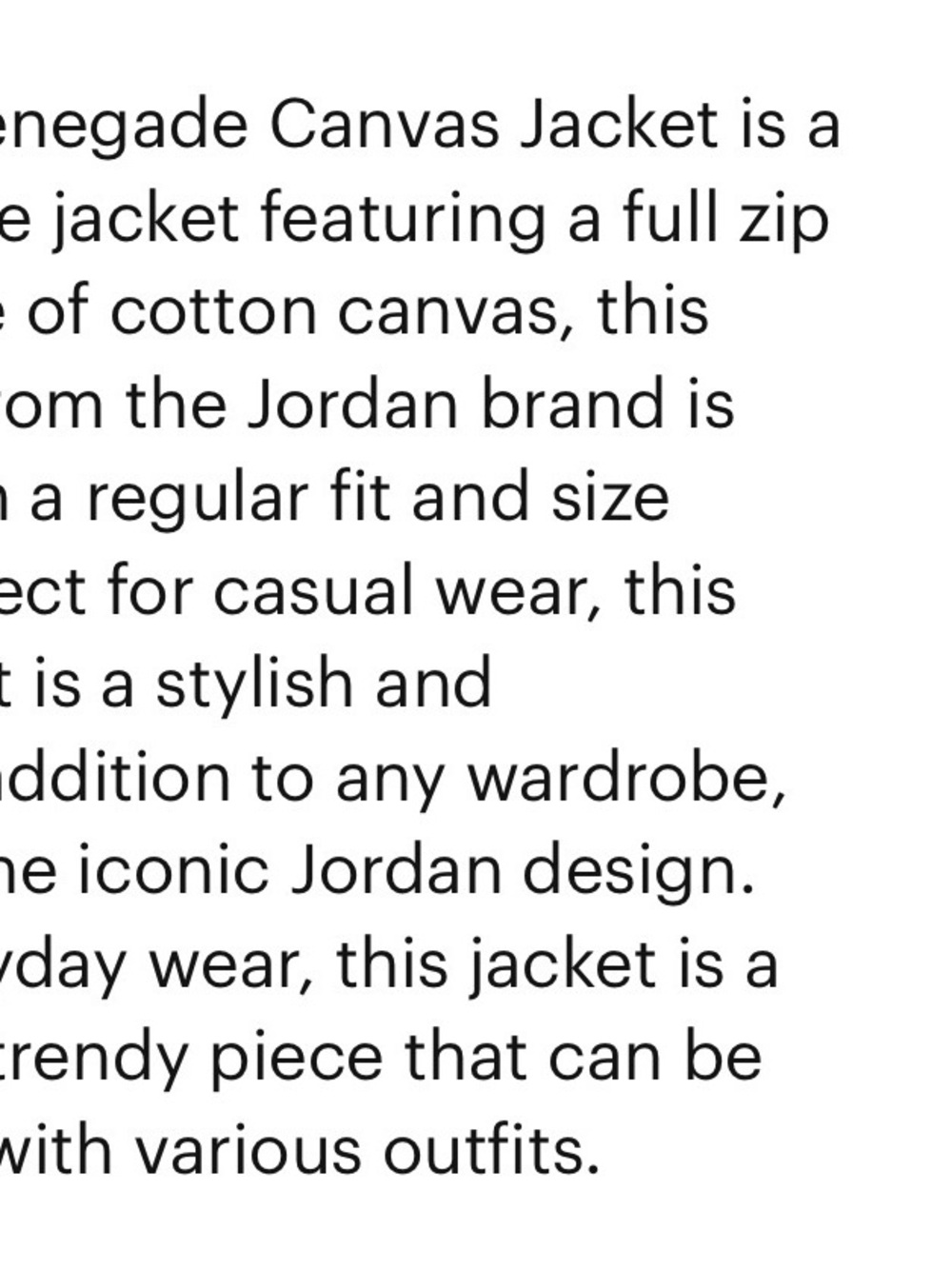Jordan White Canvas Shirt Jacket Unisex.